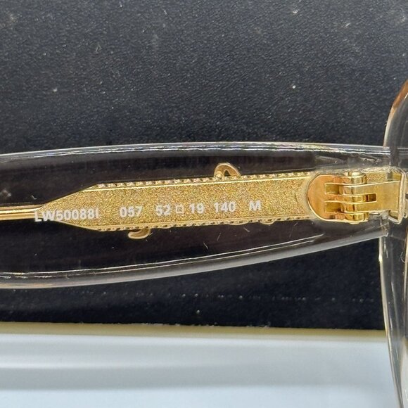 NEW LOEWE LW50088I 057 WOMEN EYEGLASSES TRANSPARENT BEIGE LOEWE EYEWEAR - Picture 9 of 10